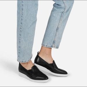 Everlane The Leather Street Shoe Black White 6.5